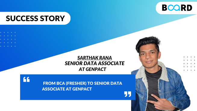Sarthak’s Journey From Being a Fresher to a Senior Data Associate at Genpact