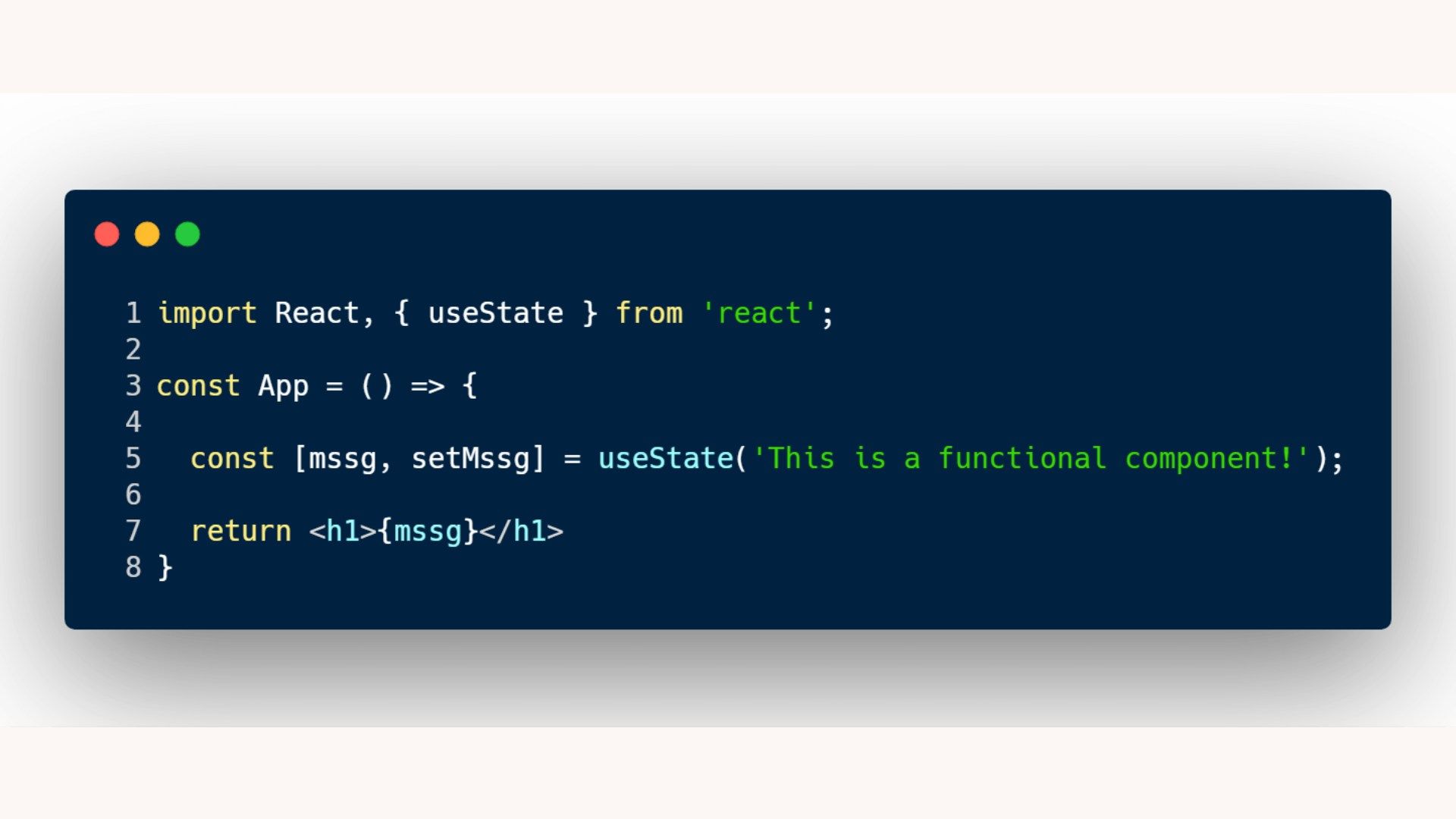 assignment to constant variable usestate