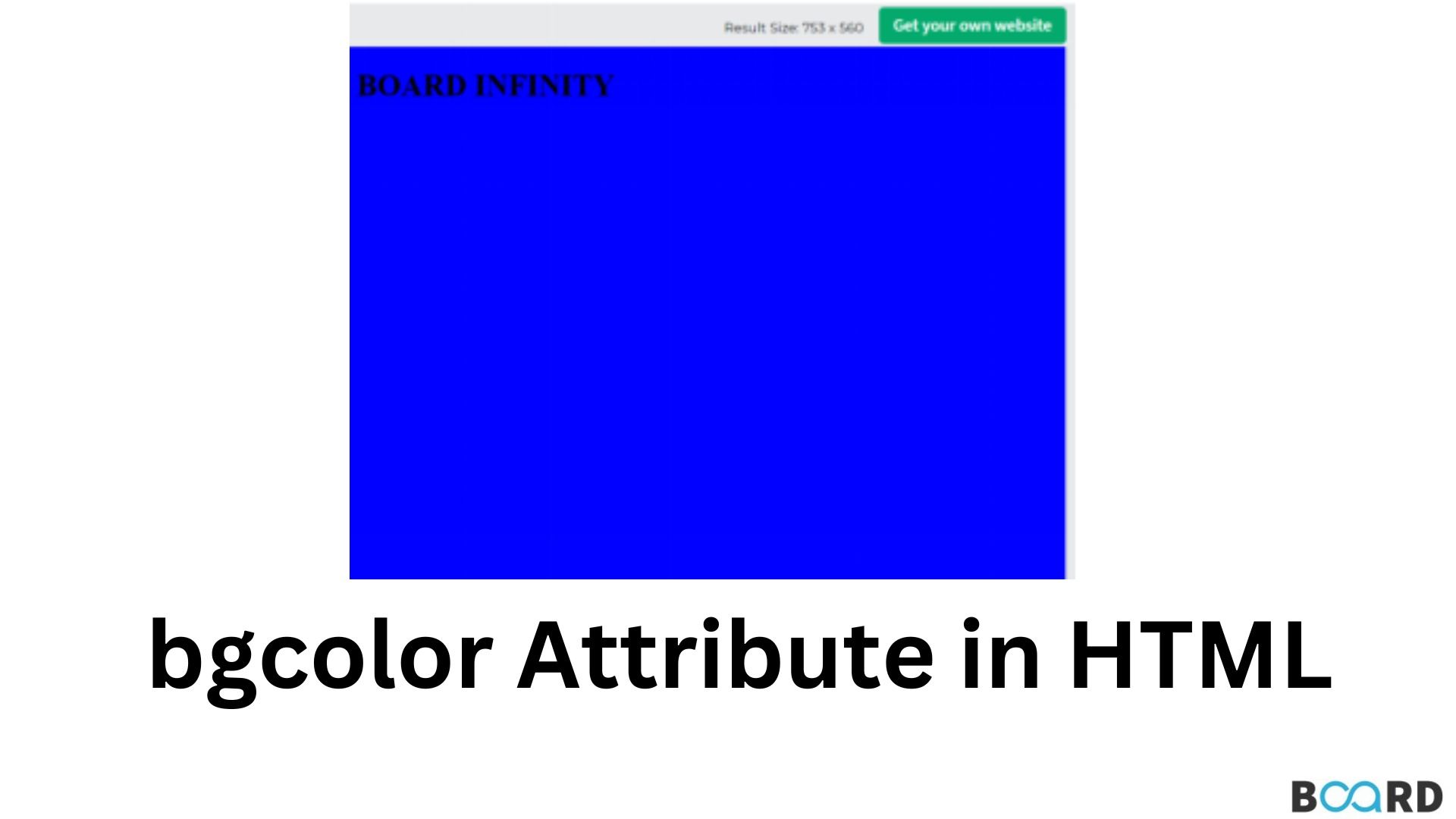 How to use the bgcolor attribute in HTML?