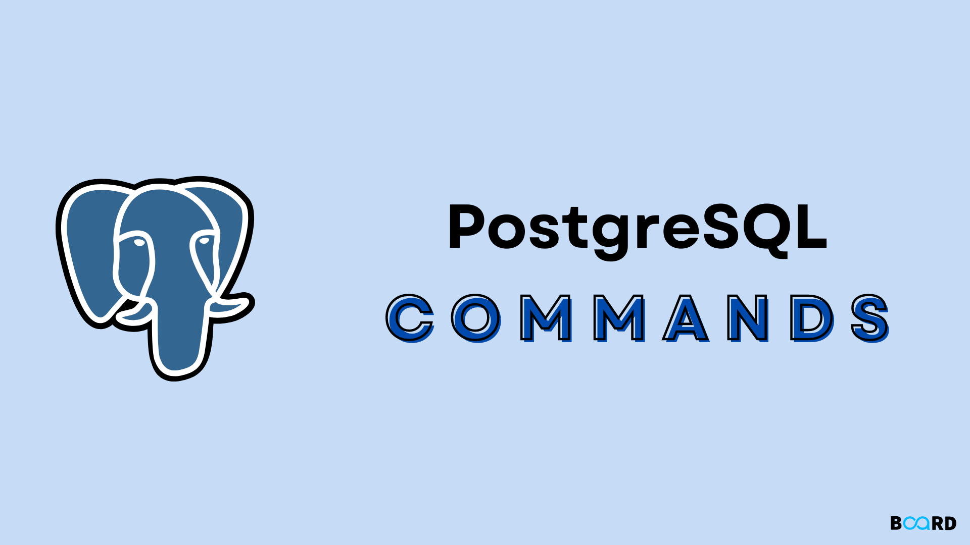 PostgreSQL - Commands