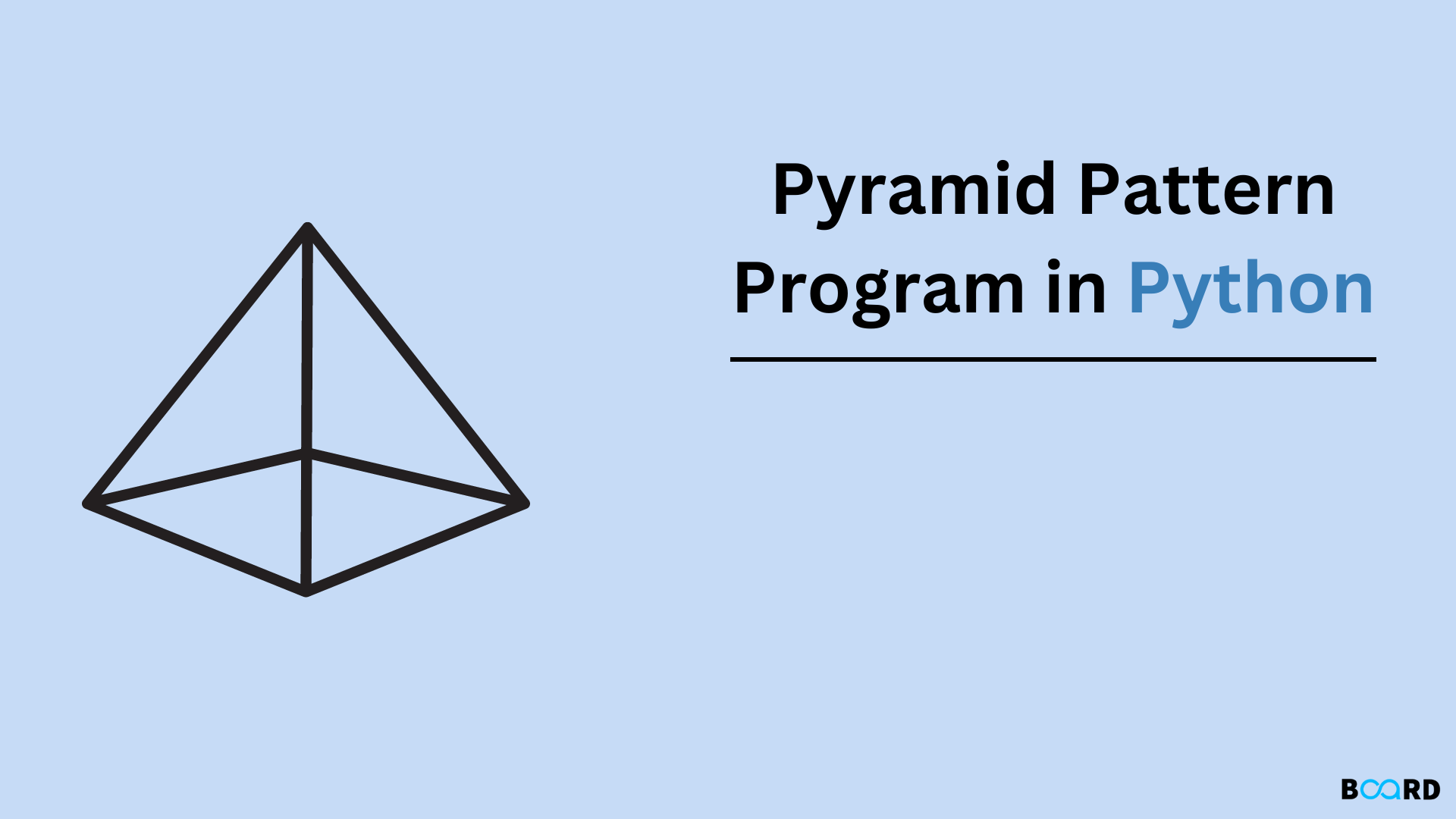 Python Pyramid Pattern Program