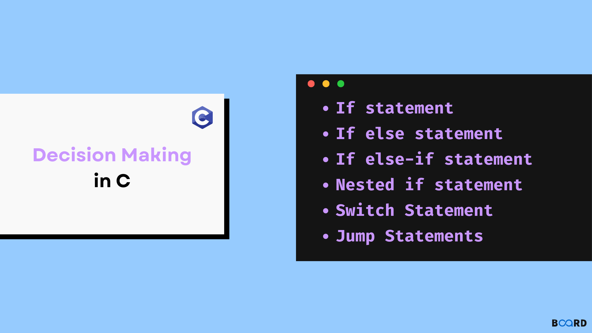 Decision Making in C