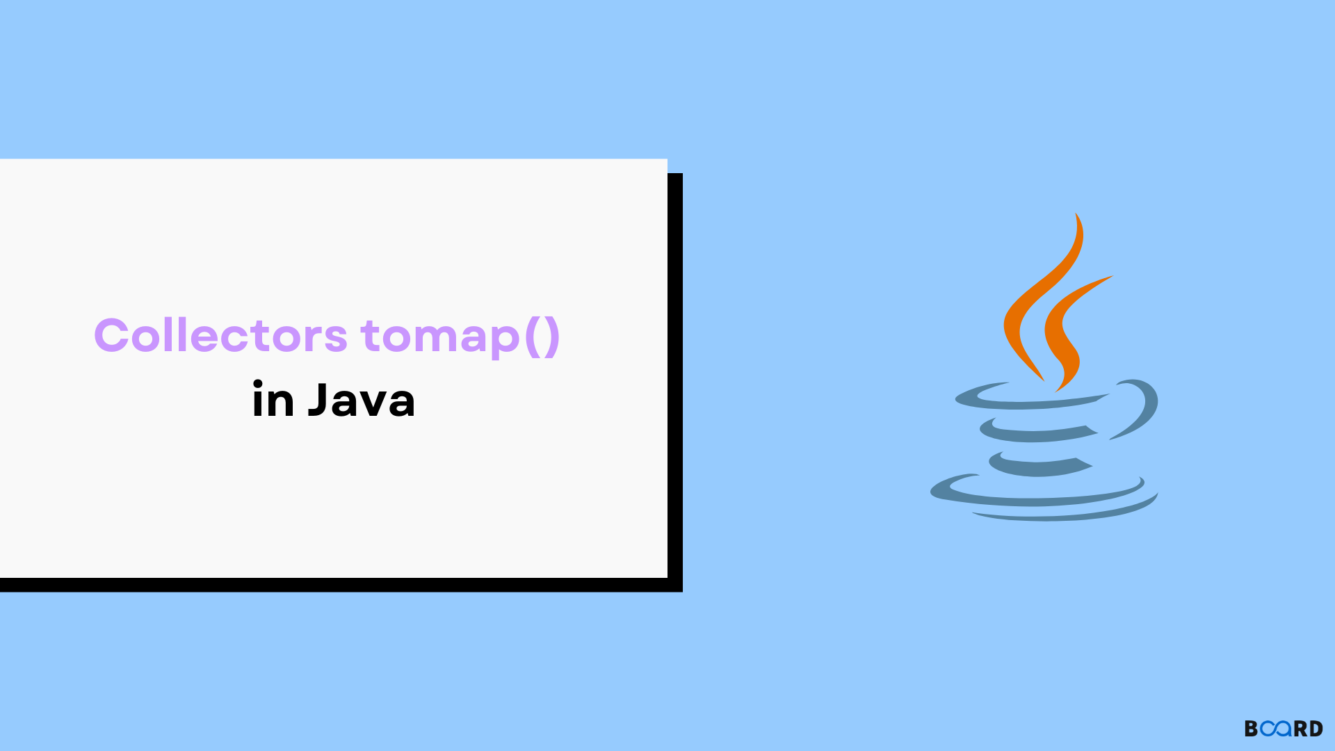 Collectors toMap() in Java