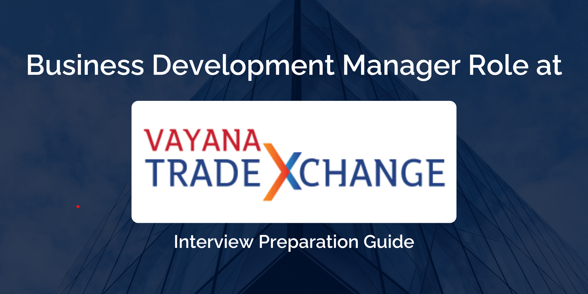 Vayana Trade Xchange Business Development Manager Interview Preparation Guide
