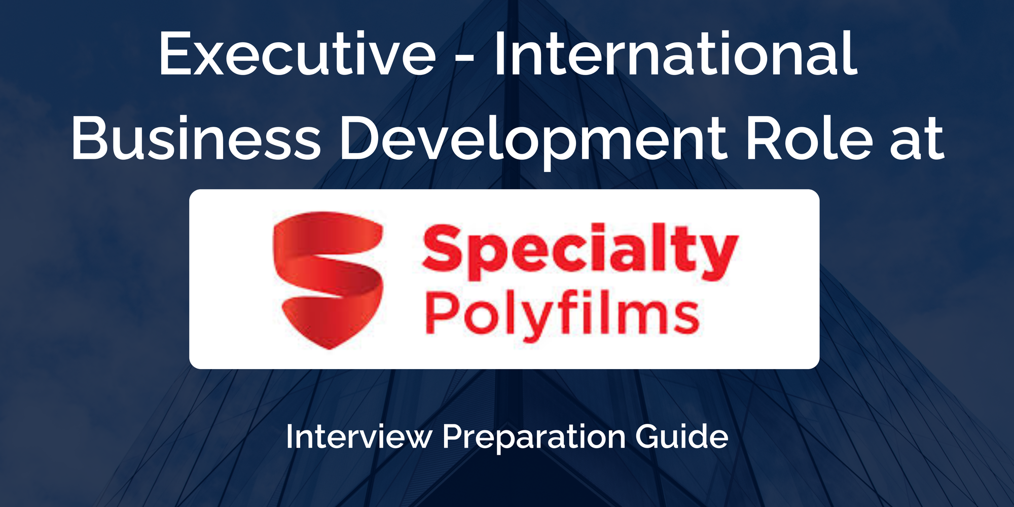 Special Polyfilms: Interview Preparation For Executive - International Business Development Role