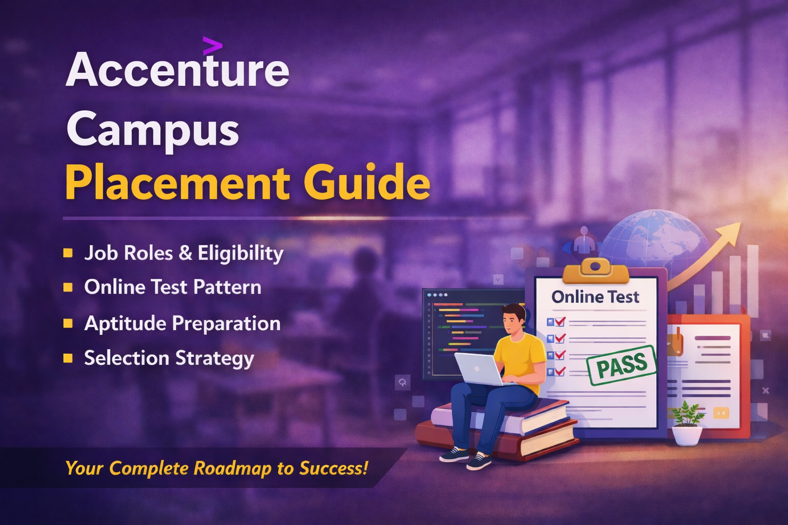 Accenture Campus Placement Guide: Roles, Online Test Pattern, Aptitude Preparation & Selection Strategy