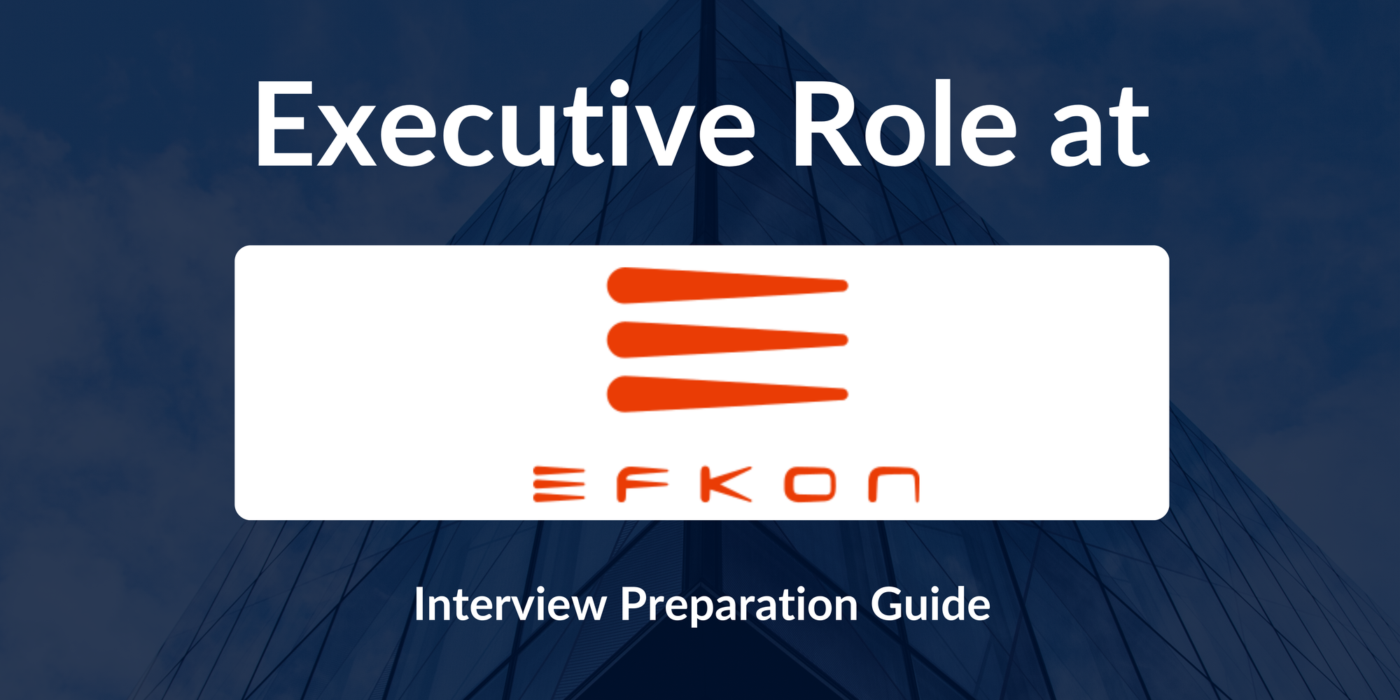 EFKON: Interview Preparation For Executive Role
