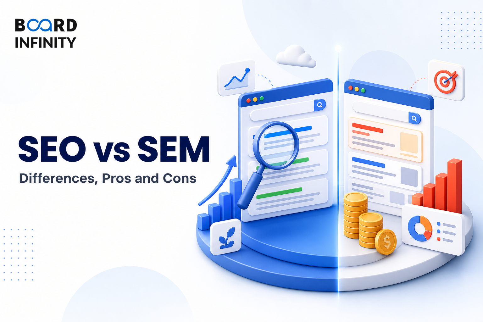 SEO vs SEM: Differences, Pros and Cons