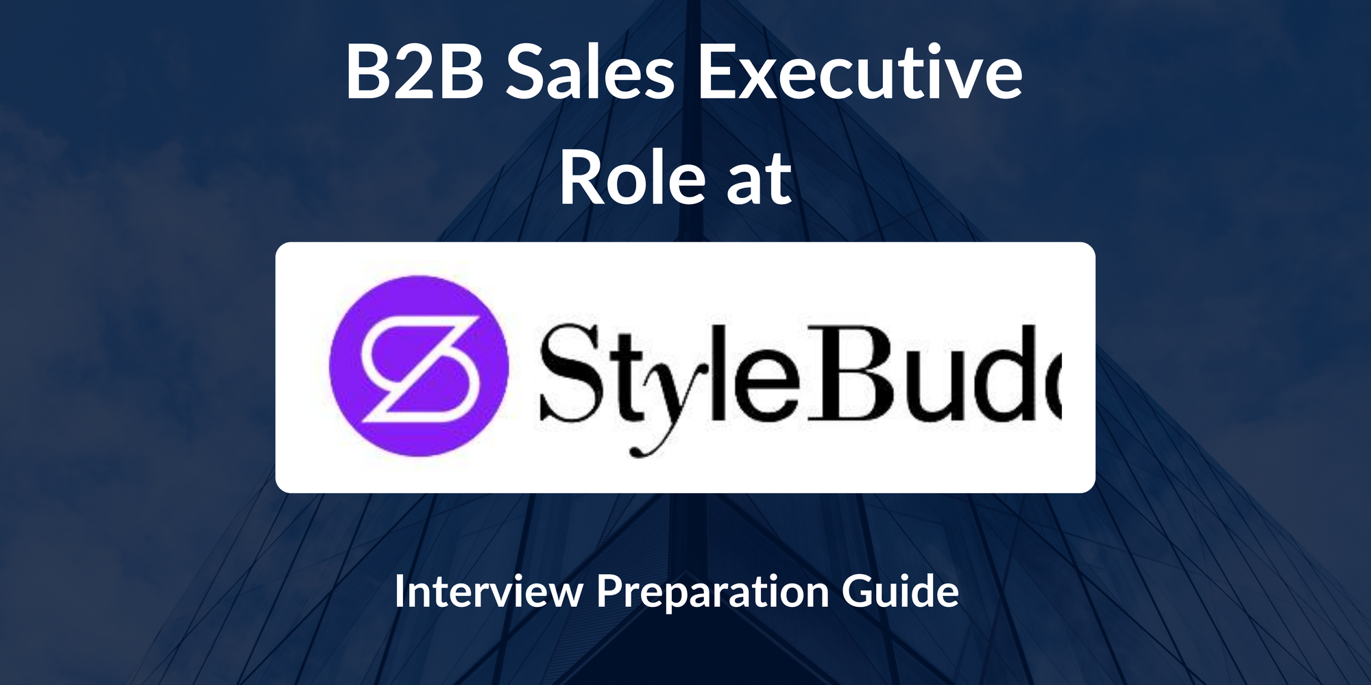 StyleBuddy.ai: Interview Preparation For B2B Sales Executive – Brand Partnerships & Growth Role