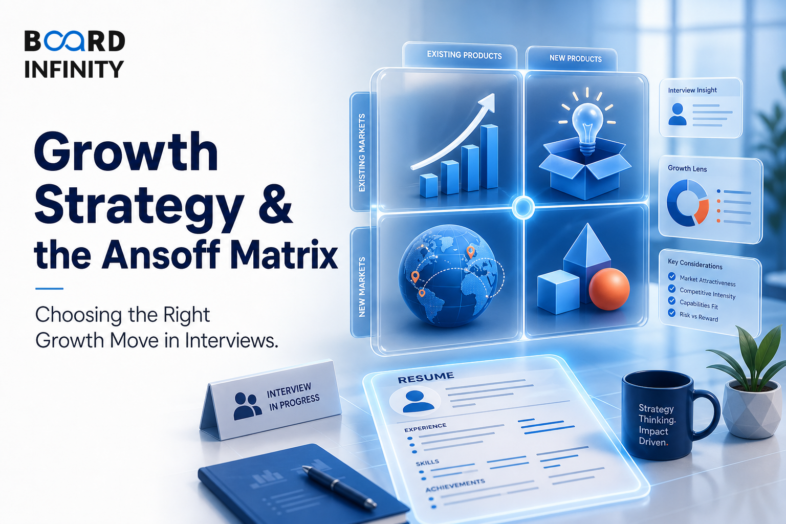 Growth Strategy & the Ansoff Matrix: How to Choose the Right Growth Move in Interviews