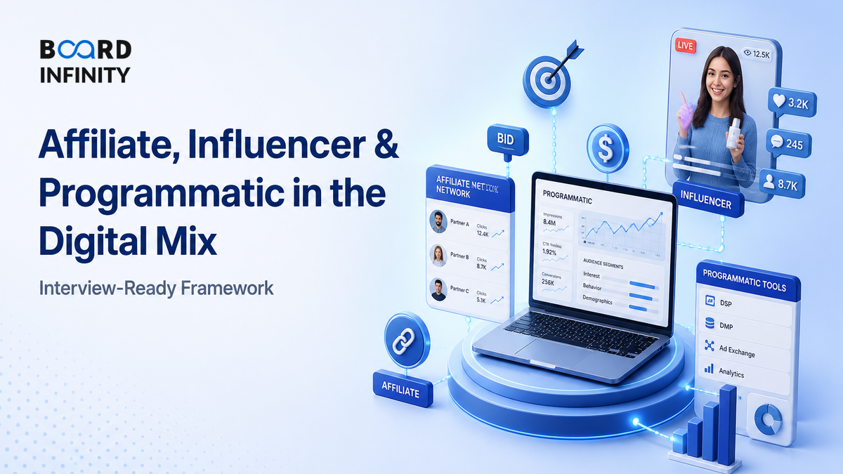 Affiliate, Influencer & Programmatic in the Digital Mix - Interview-Ready Framework