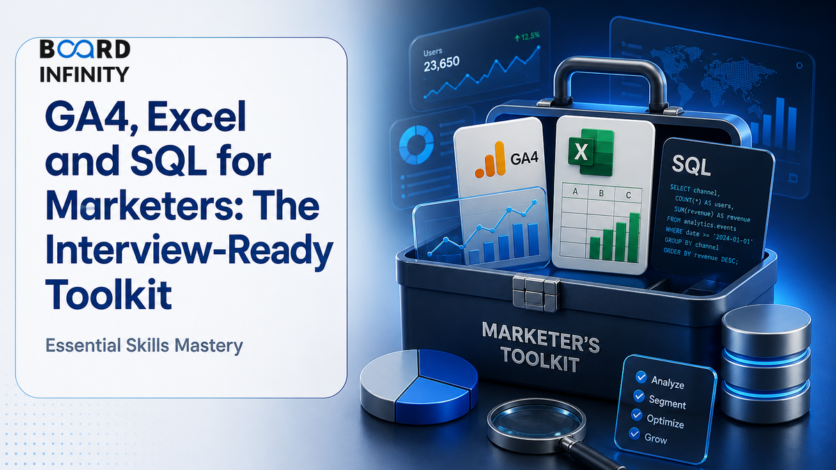 GA4, Excel and SQL for Marketers: The Interview-Ready Toolkit