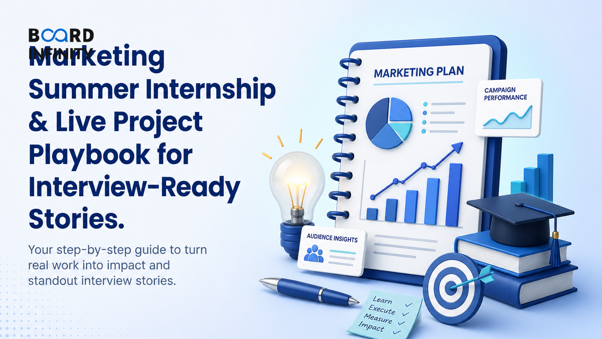 Marketing Summer Internship & Live Project Playbook for Interview-Ready Stories