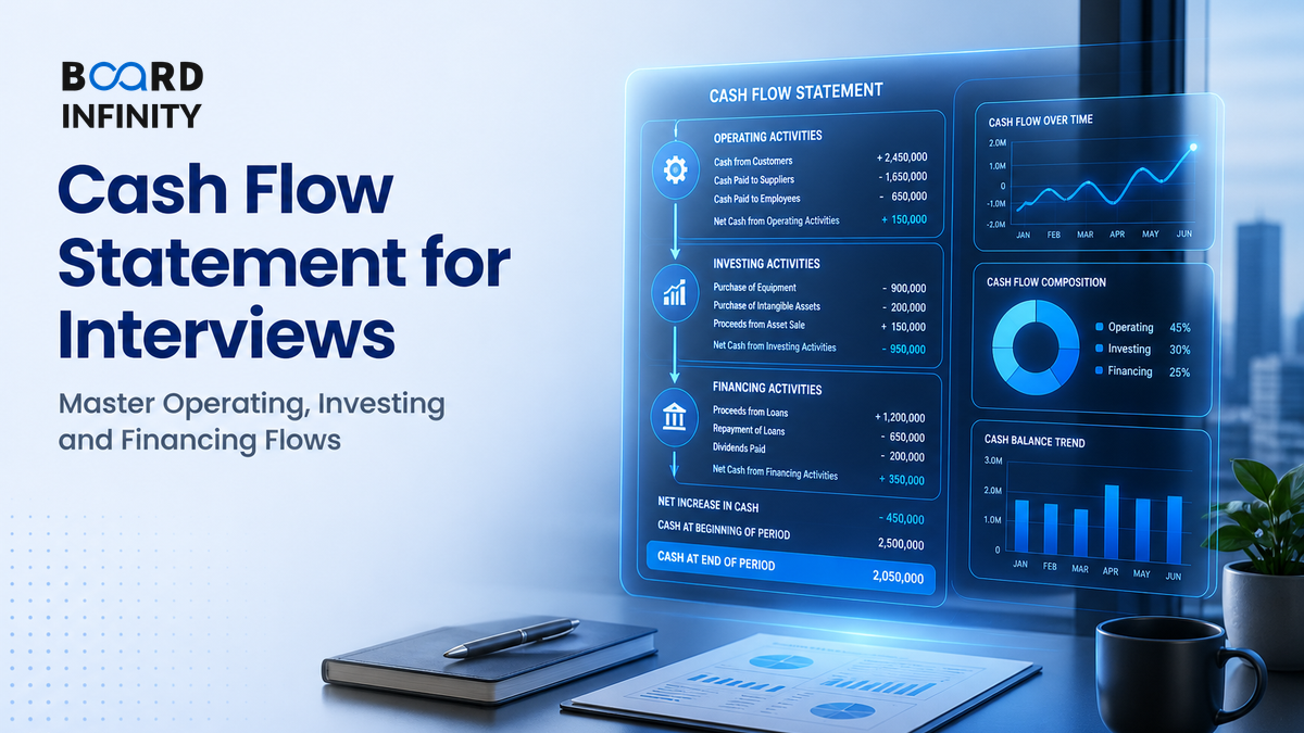 Cash Flow Statement for Interviews: Master Operating, Investing and Financing Flows