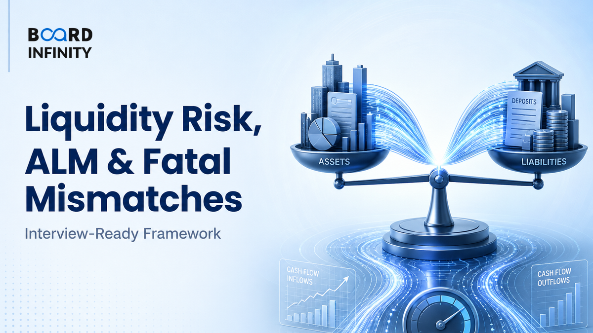 Liquidity Risk, ALM & Fatal Mismatches: Interview-Ready Framework