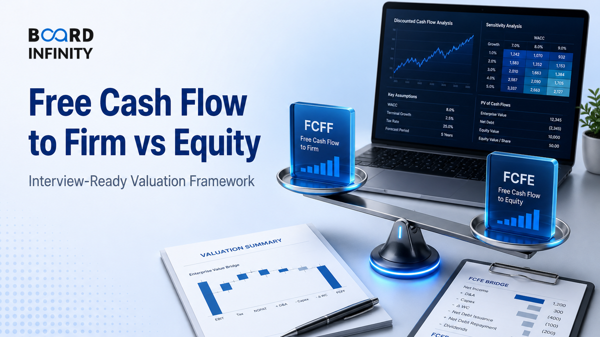 Free Cash Flow to Firm vs Equity: Interview-Ready Valuation Framework