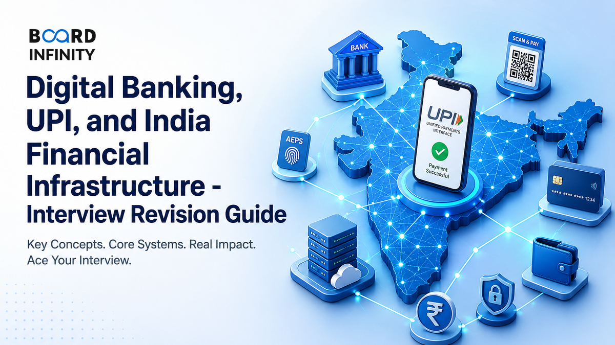 Digital Banking, UPI and India Financial Infrastructure - Interview Revision Guide
