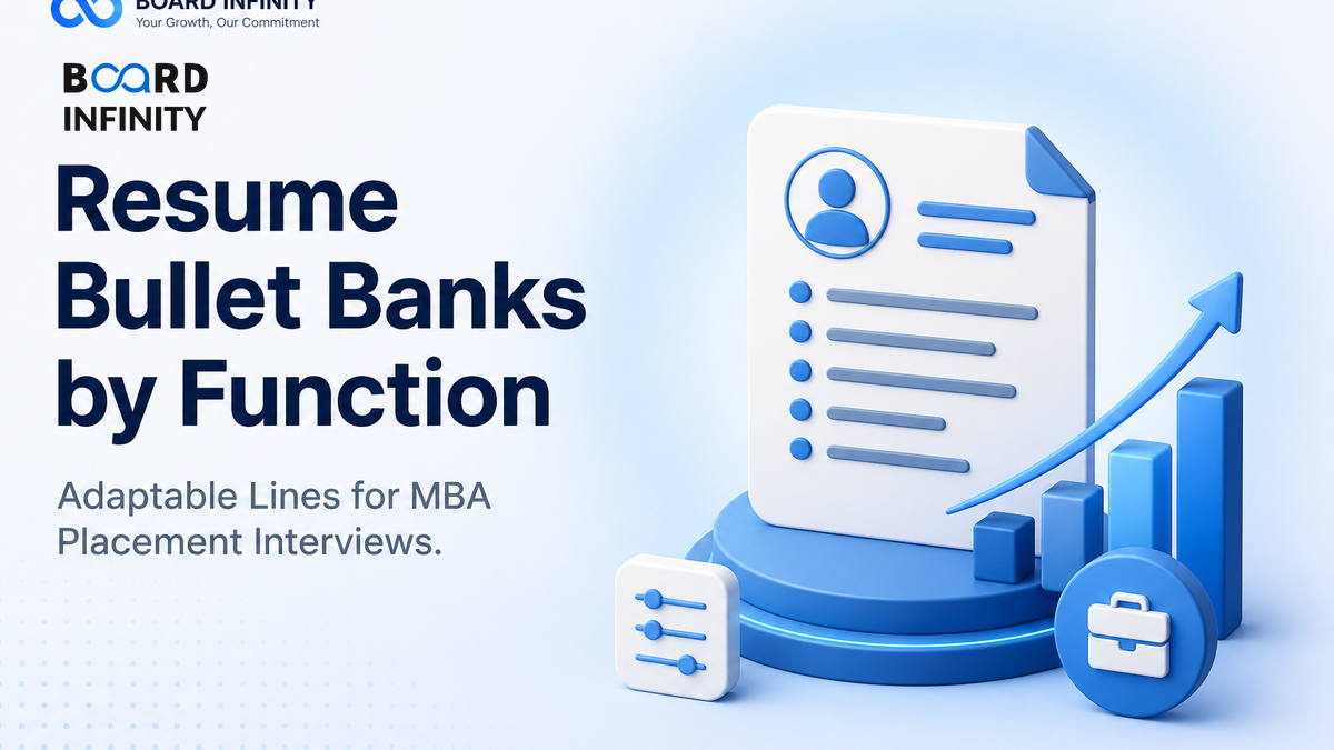 Resume Bullet Banks by Function: Build Adaptable Bullets for MBA Placements