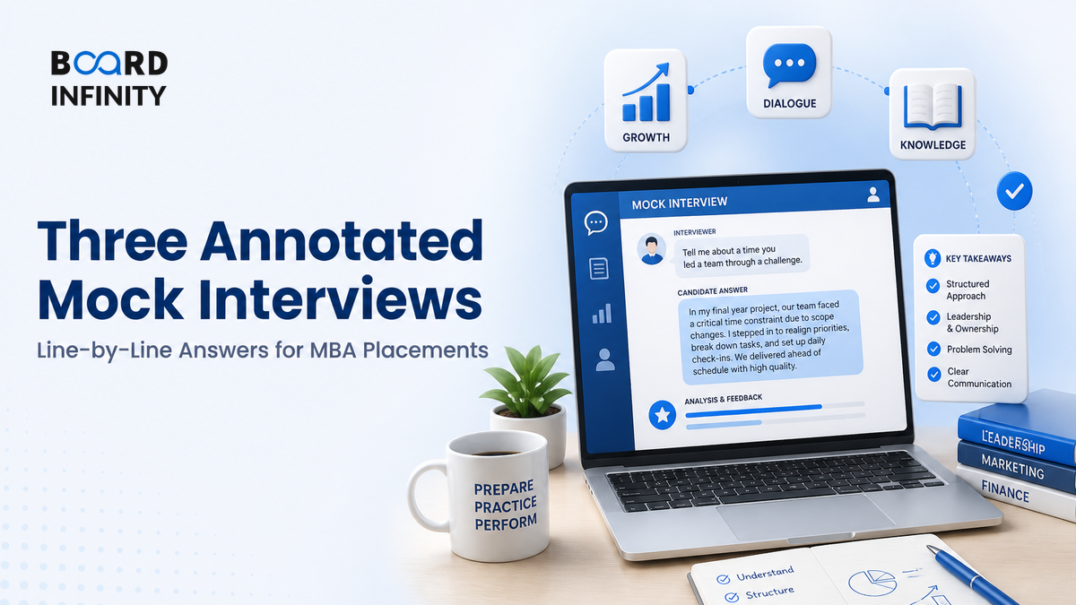 Three Annotated Mock Interviews: Line-by-Line Answers for MBA Placements