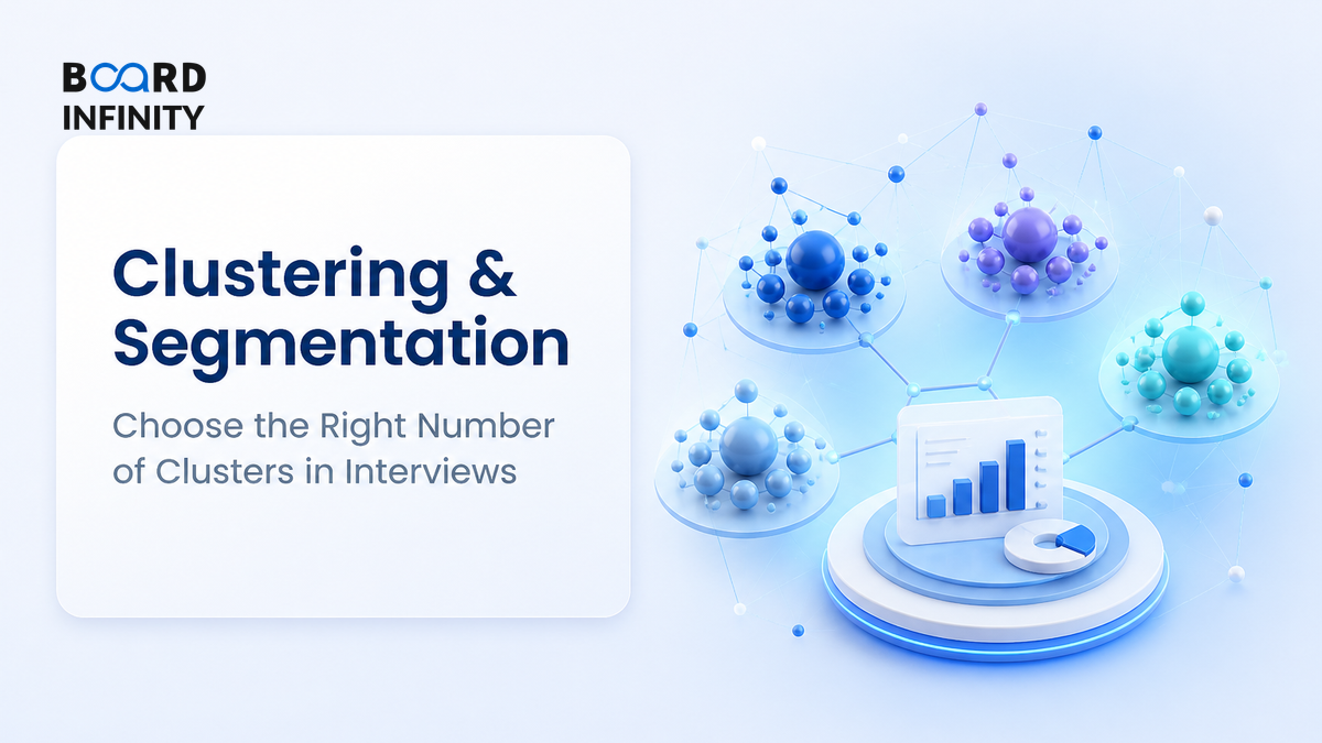 Clustering & Segmentation: Choose the Right Number of Clusters in Interviews