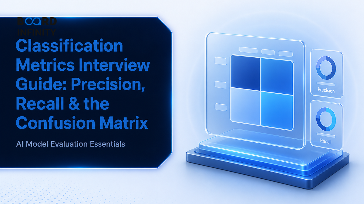Classification Metrics Interview Guide: Precision, Recall & the Confusion Matrix