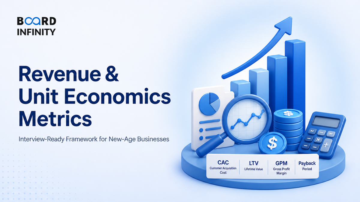 Revenue & Unit Economics Metrics: Interview-Ready Framework for New-Age Businesses