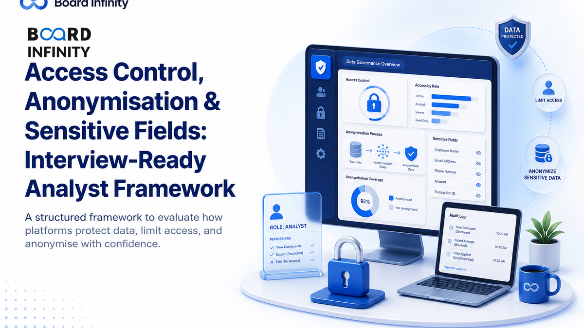 Access Control, Anonymisation & Sensitive Fields: Interview-Ready Analyst Framework