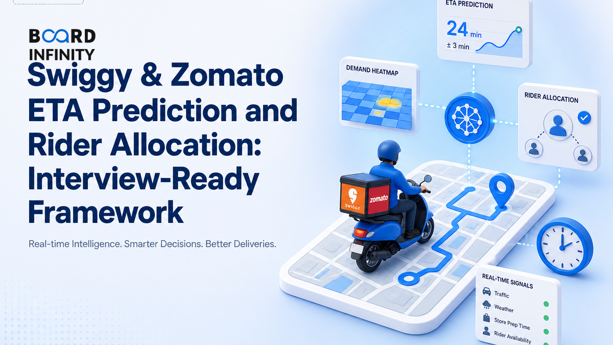Swiggy & Zomato ETA Prediction and Rider Allocation: Interview-Ready Framework