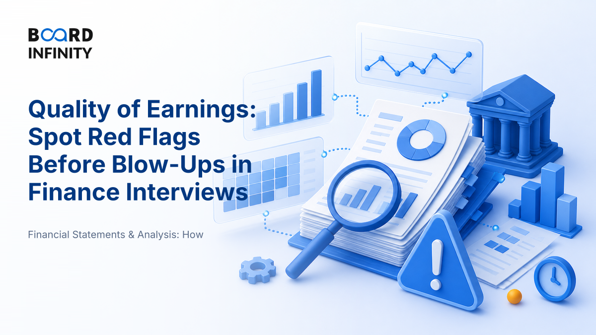 Quality of Earnings: Spot Red Flags Before Blow-Ups in Finance Interviews