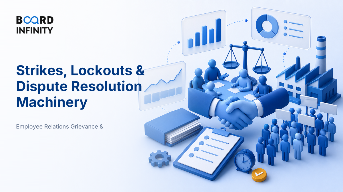 Strikes, Lockouts & Dispute Resolution Machinery - Interview-Ready Labour Relations Guide