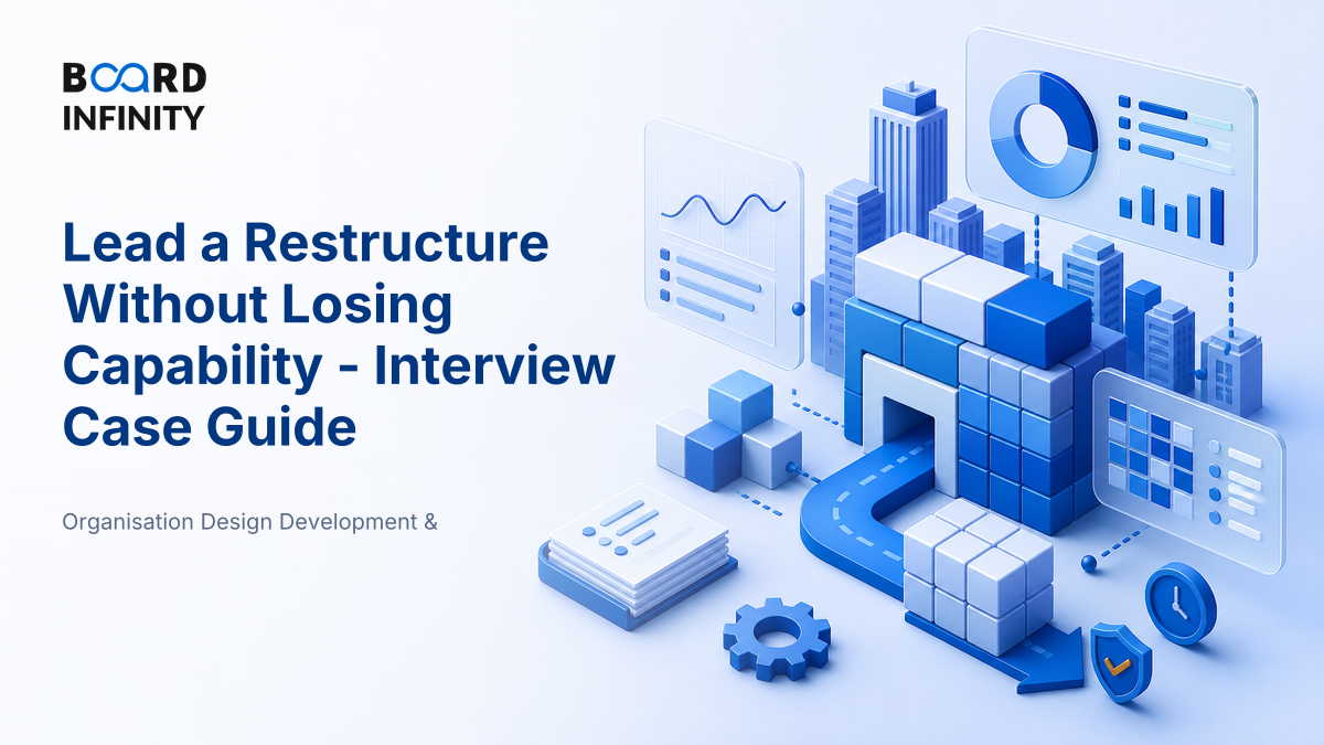 Lead a Restructure Without Losing Capability - Interview Case Guide