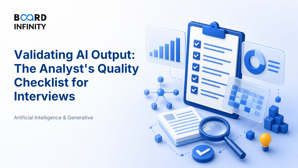 Validating AI Output: The Analyst's Quality Checklist