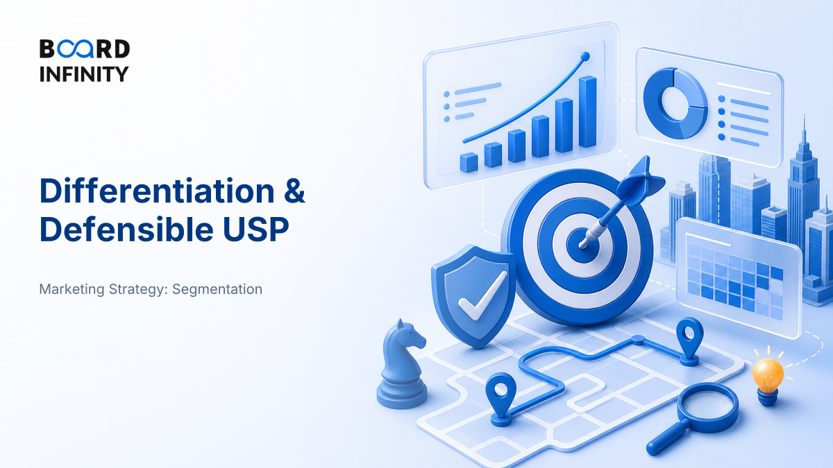 Differentiation and building a defensible USP.