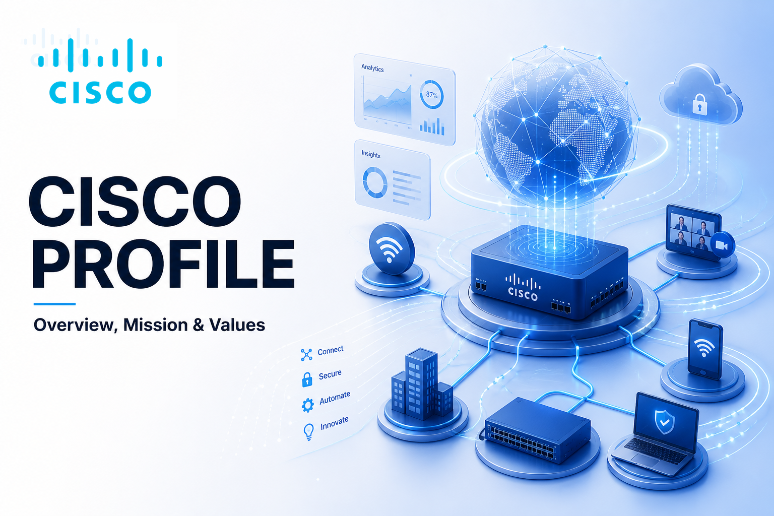 Cisco Company Profile: Overview, Mission, Values, Products and Services