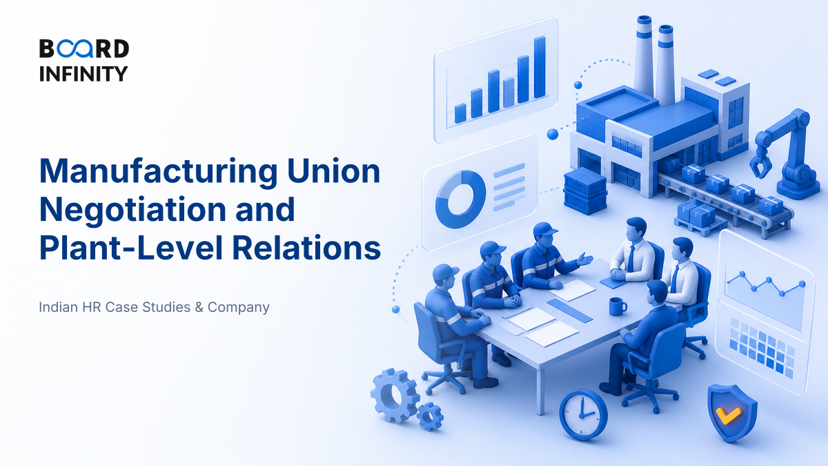Manufacturing: Union Negotiation and Plant-Level Relations