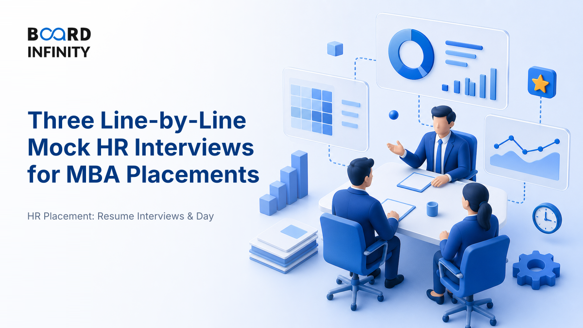 Three Line-by-Line Mock HR Interviews for MBA Placements