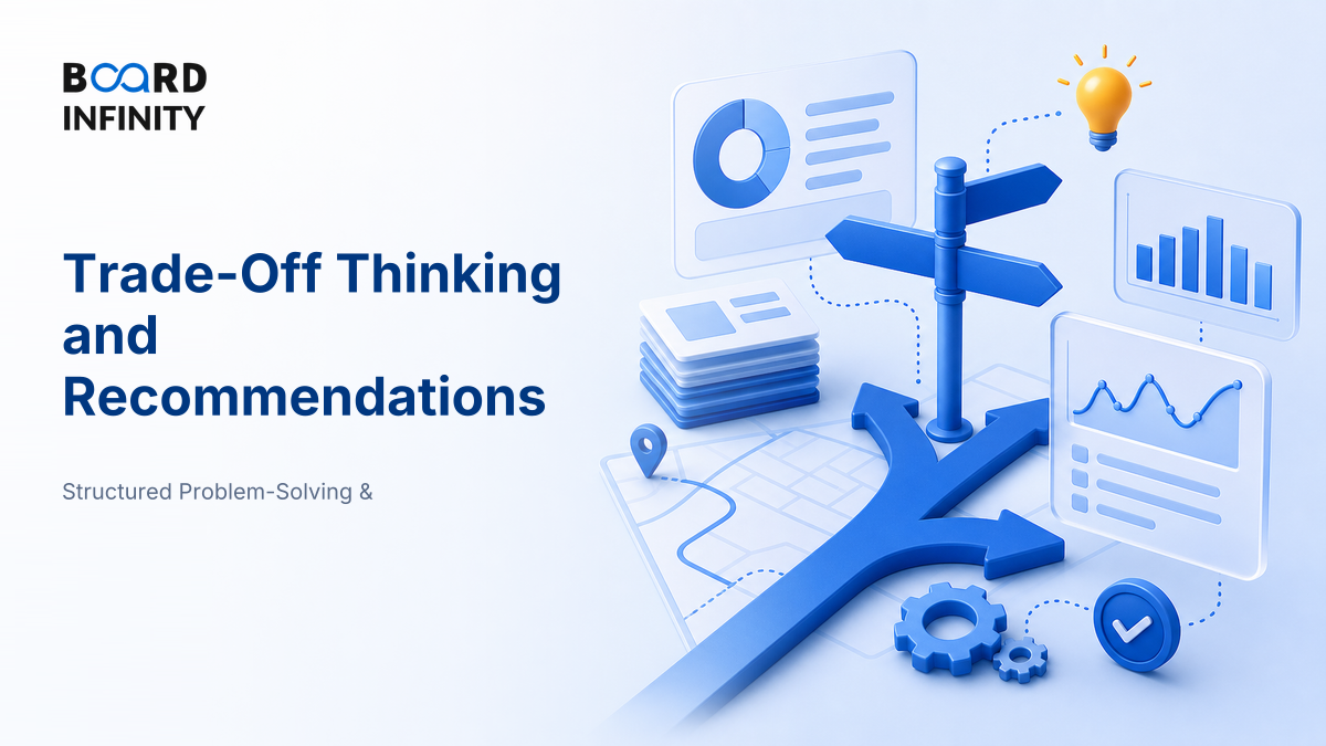 Trade-Off Thinking and Making a Recommendation