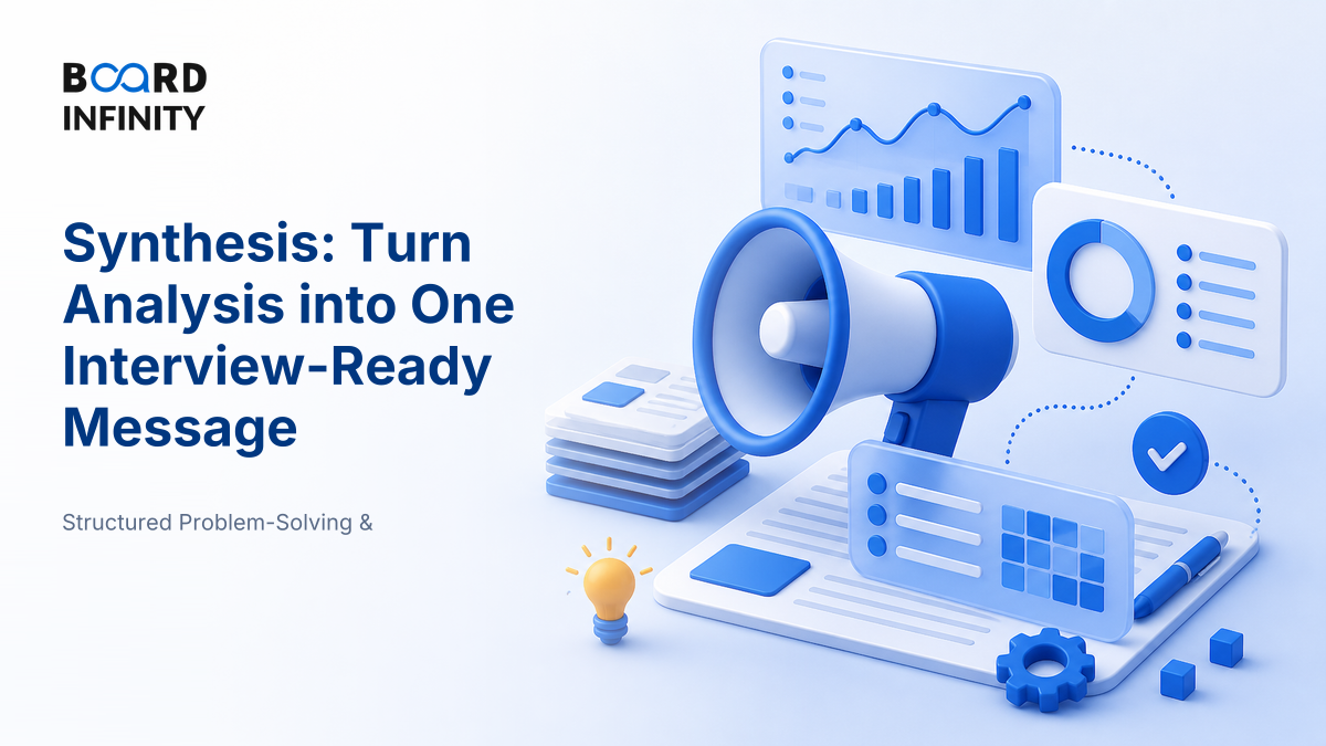 Synthesis: Turning Analysis into a Single Message