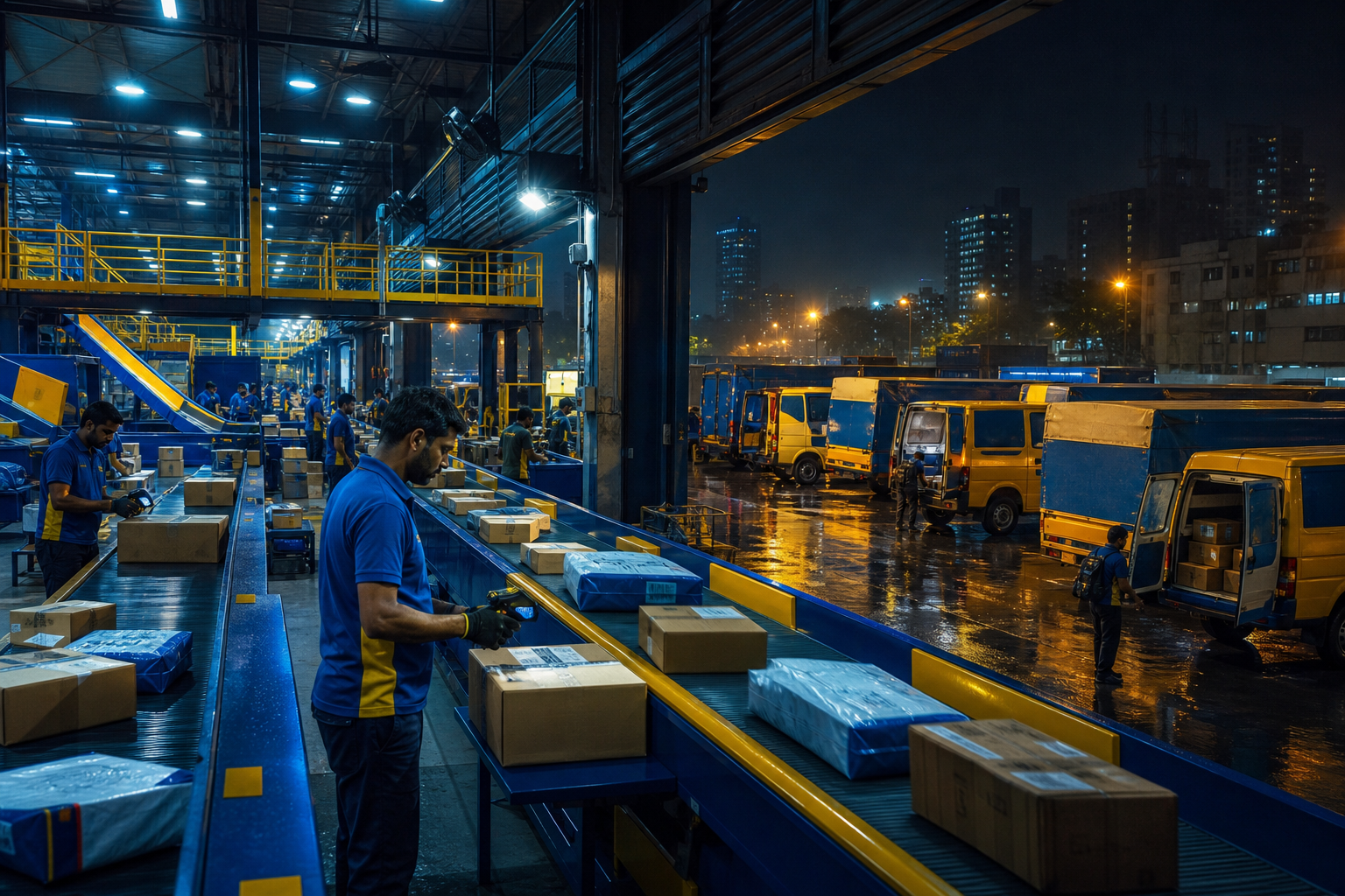 Express logistics capacity is simply a synchronized committedness crossed sorting, line-haul and last-mile execution.