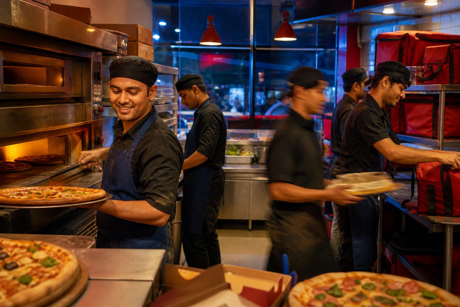 Capacity pressure is easiest to see when every minute of the dinner rush has to flow through a few constrained steps.