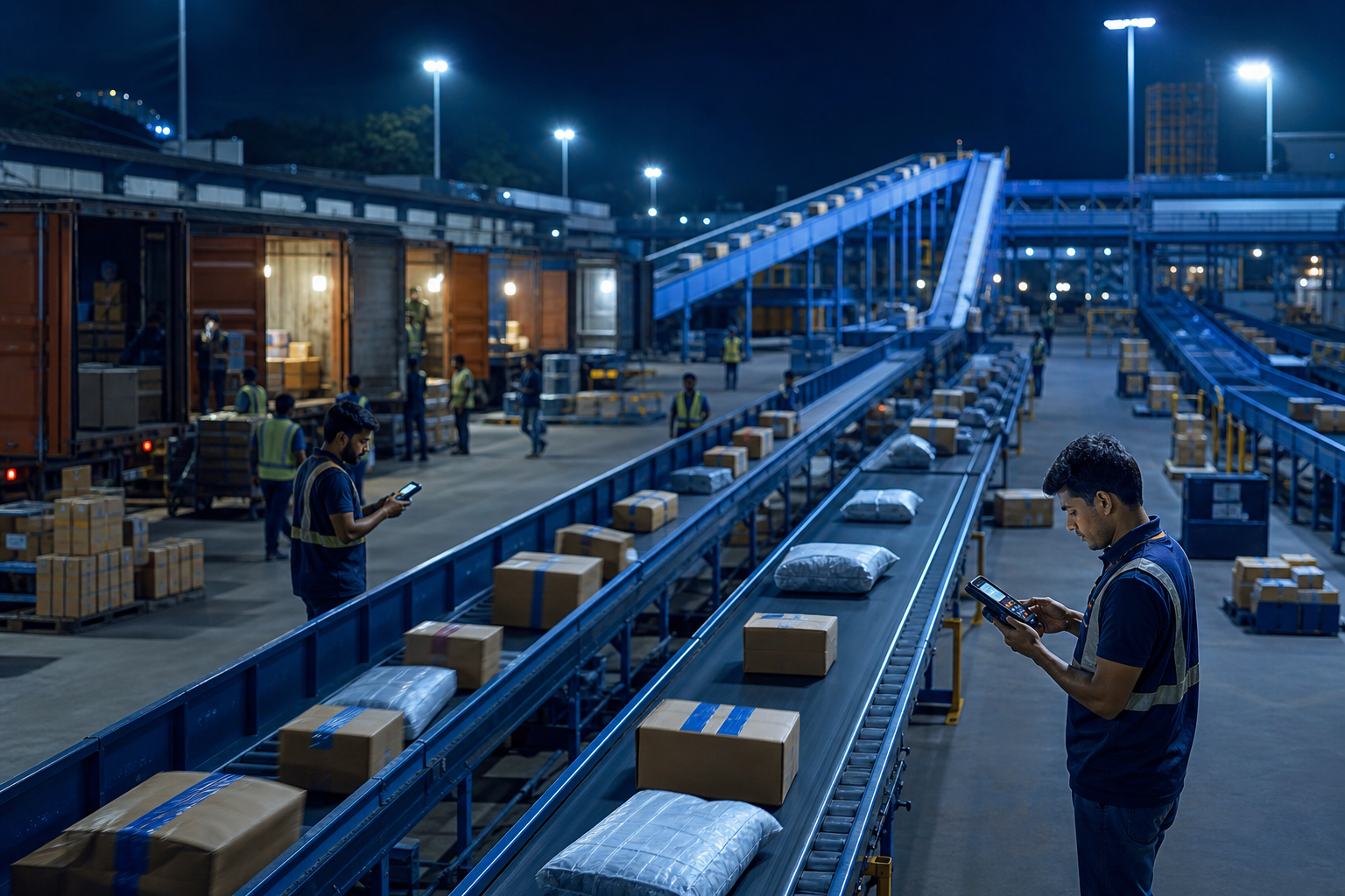 Express logistics is a race between capacity, flow and the promised delivery window.