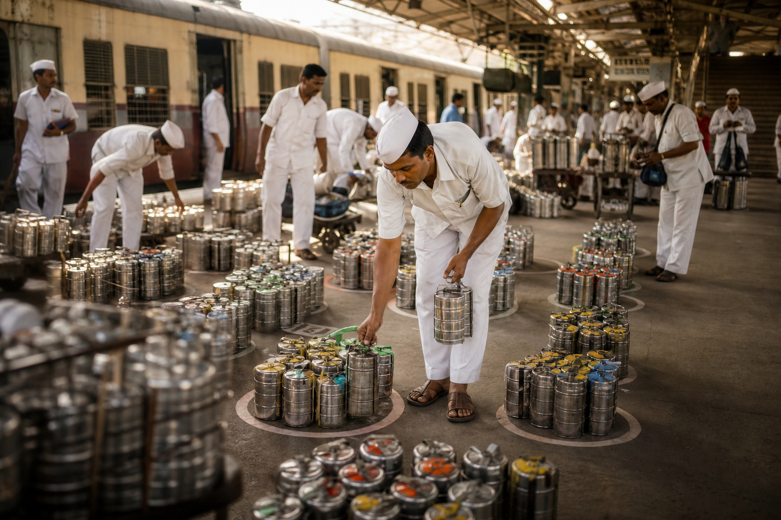 The dabbawala system makes root causes visible at handoff points before small errors become customer failures.