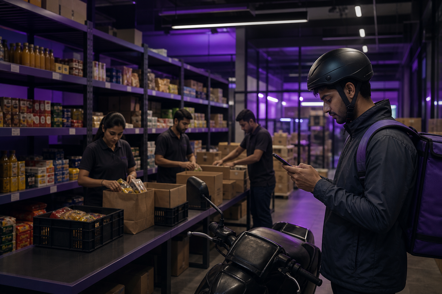 Zepto’s marketing promise is memorable because the supply chain is designed around speed at the neighbourhood level.