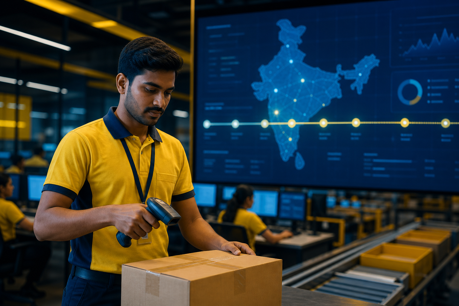 Timestamp discipline turns parcel movement into a measurable operating rhythm.