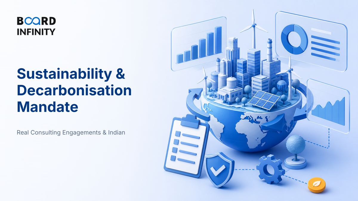 A Sustainability & Decarbonisation Mandate