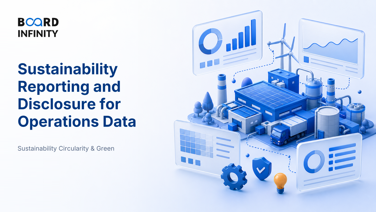 Sustainability Reporting and Disclosure for Operations Data
