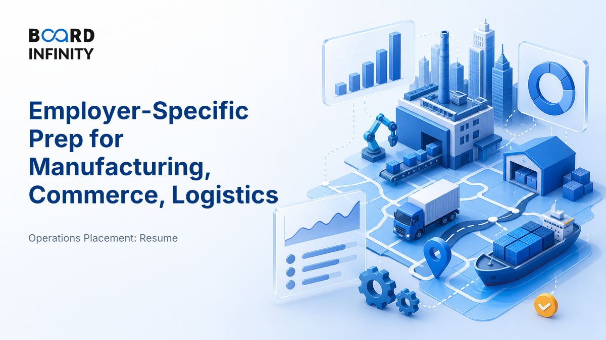 Employer-Specific Prep: Manufacturing, Commerce, Logistics & Consulting