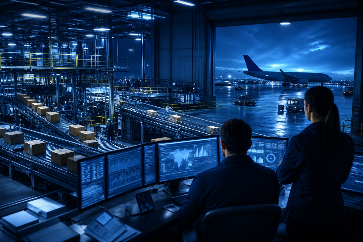 Premium express logistics is a race against time, capacity and exception handling.