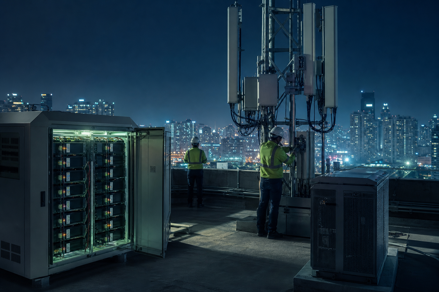 Telecom infrastructure is policy made physical - permissions, power, steel and uptime on a rooftop.