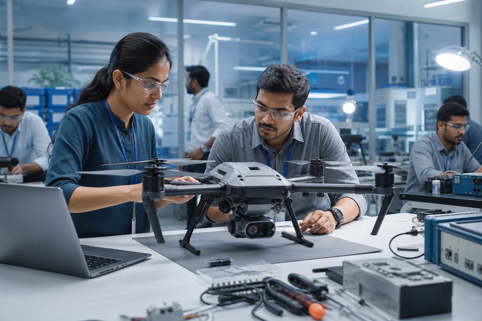 Drone companies win when design, manufacturing, software and mission support come together as one chain.